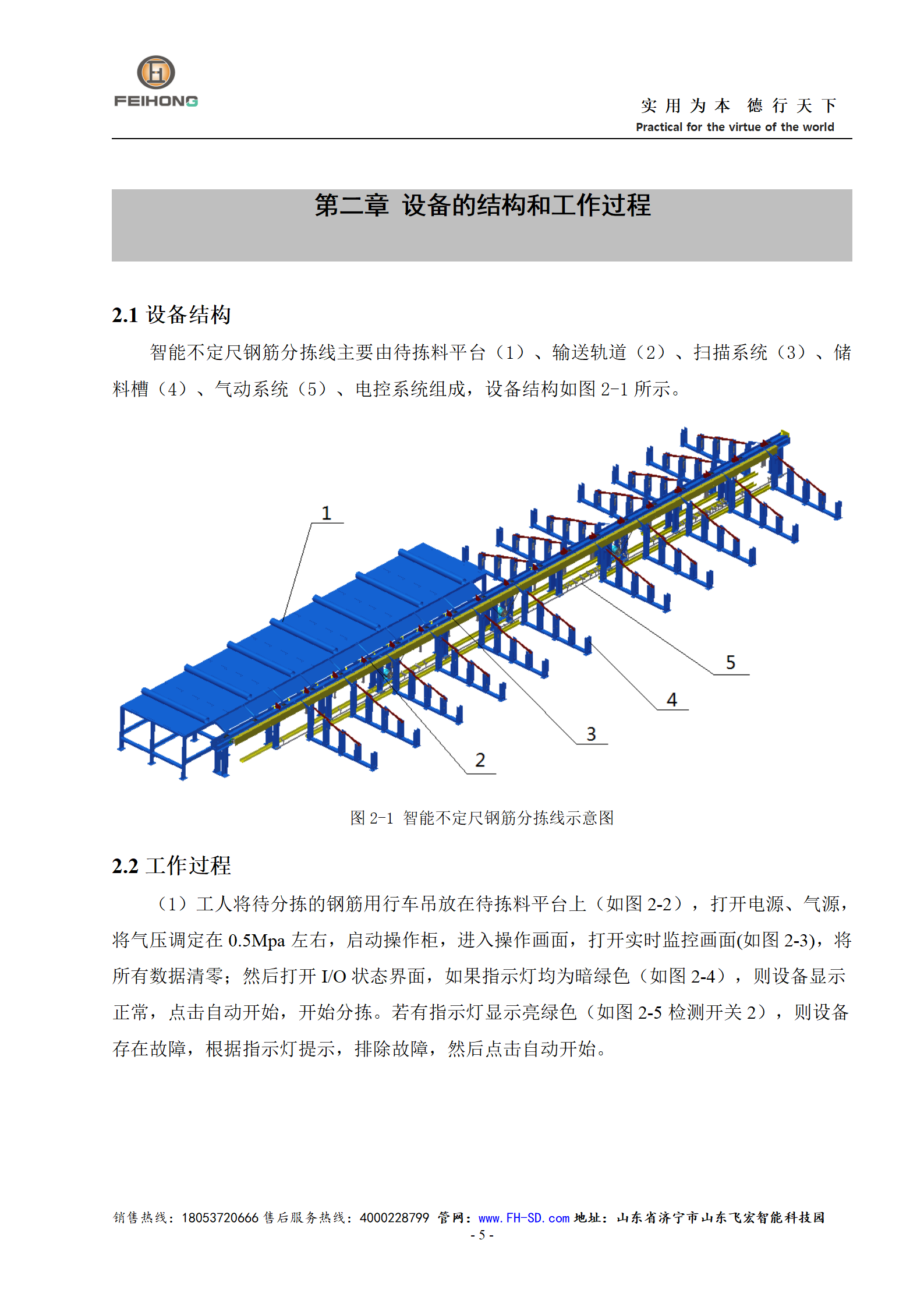 智能不定尺钢筋分拣线使用说明书